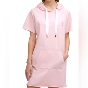 DKNY Sport Women's Cotton Sweatshirt Dress-L